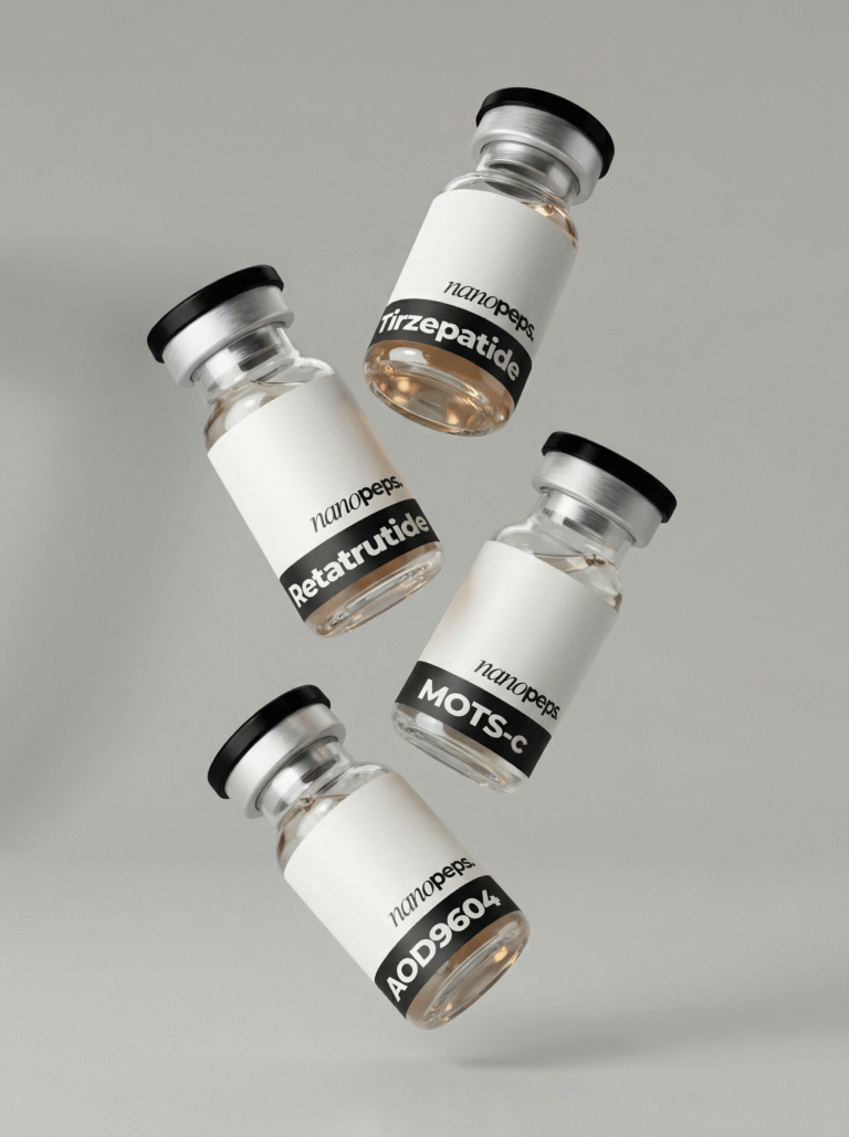 weight loss research peptides retatrutide tirzepatide mots-c